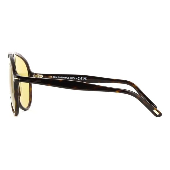 New TOM FORD Vladimir Havana Aviator FT1211/S 52E Sunglasses Women - Picture 3 of 4